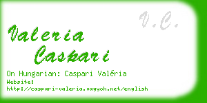 valeria caspari business card